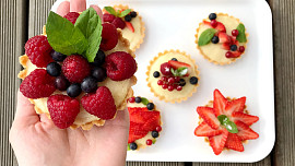 Krém do tartaletek podle videa zvládnou i začátečníci. Provedeme vás jeho přípravou