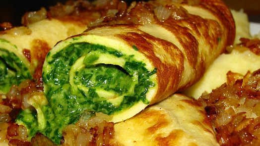 Vaječná omeleta se špenátem podle ČSN: Dopřejte si minutku v ruchu běžného dne