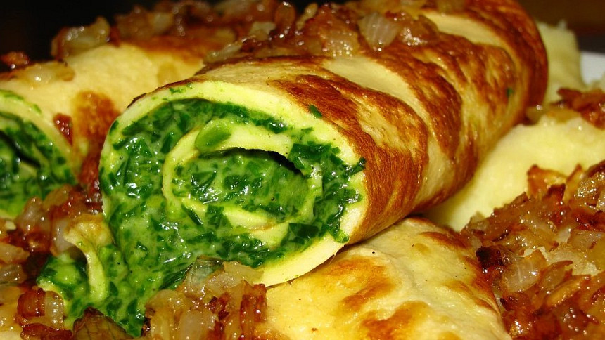 Vaječná omeleta se špenátem podle ČSN: Dopřejte si minutku v ruchu běžného dne