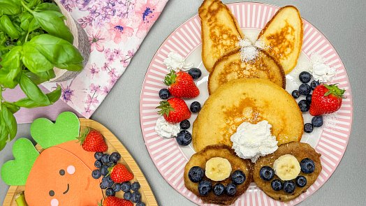 Znáte zajíčky z lívanců? Stačí jednoduchý trik a na stole bude roztomilé překvapení