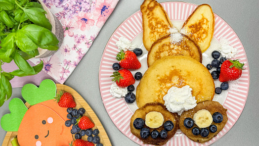 Znáte zajíčky z lívanců? Stačí jednoduchý trik a na stole bude roztomilé překvapení