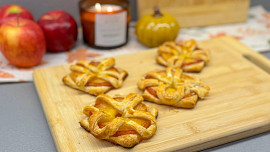 Jablečné koláčky z listového těsta: Rychlé občerstvení připravíte během pár minut
