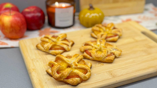 Jablečné koláčky z listového těsta: Rychlé občerstvení připravíte během pár minut