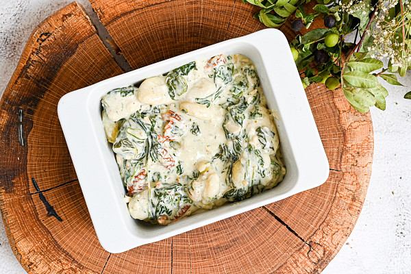 Gnocchi se špenátem a sýrem