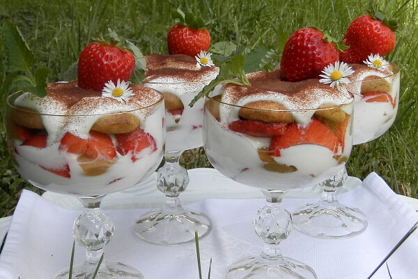 Jahodové tiramisu