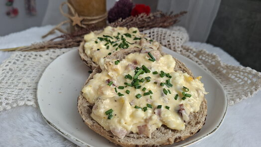 Vajíčková pomazánka z horkovzdušné fritézy je hotová raz dva a chutná skvěle