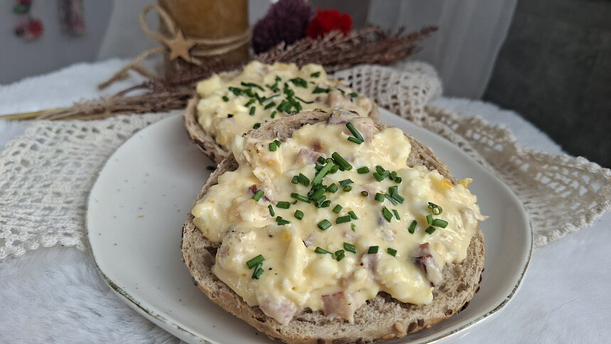 Vajíčková pomazánka z horkovzdušné fritézy je hotová raz dva a chutná skvěle
