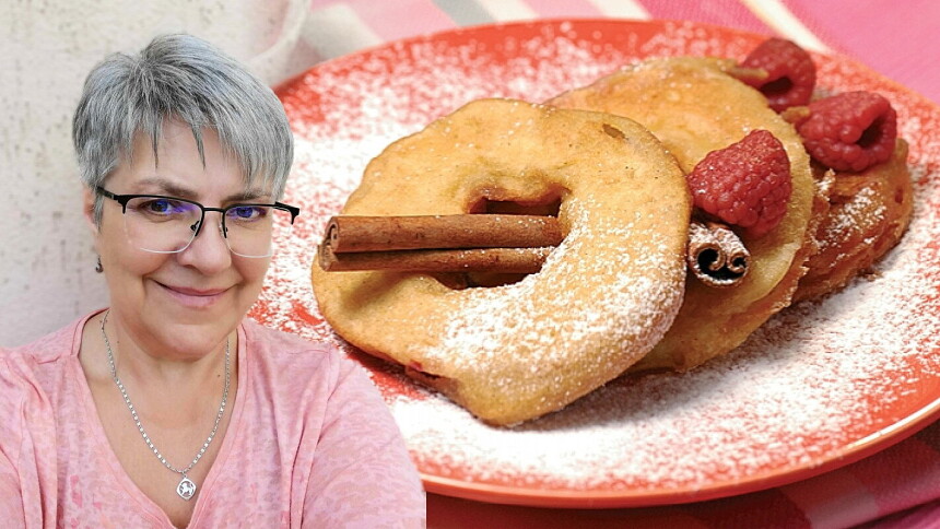 Smažené jablkové kroužky v těstíčku, tak jak je často dělávala naše babička