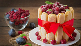 Jak připravit malinový dort Charlotta? Křehký korpus s nadýchanou ovocnou pěnou