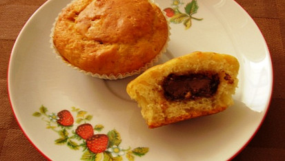 Banánové muffiny s čokoládou