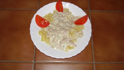 Rychlé nivovo-smetanové těstoviny