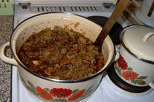 Bigos už na plotně
