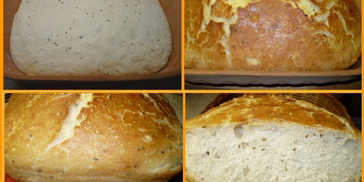 Chléb pečený v římském hrnci.