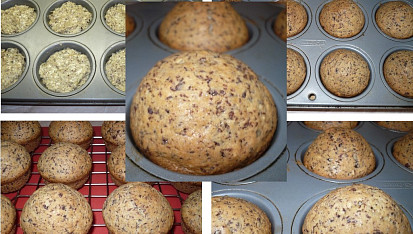 Čokoládové muffiny s burskými oříšky