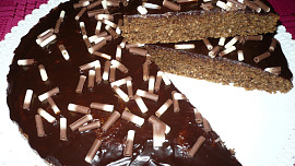 Čokoládovo - kokosový koláč
