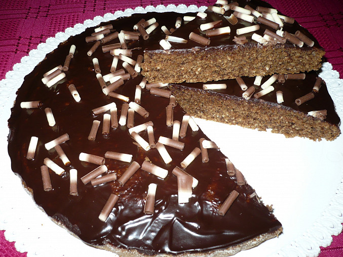 Čokoládovo - kokosový koláč