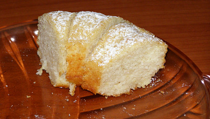 Jablková bábovka, bohužel vyfocené pouze zbytky :(