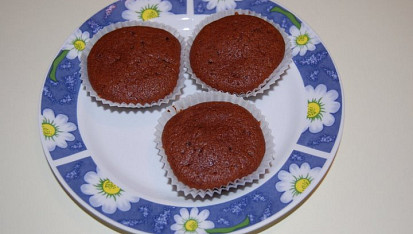 Jemné čokoládové muffiny, Čokoládové muffiny