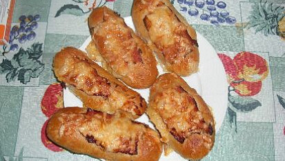 Kefírové anglické bagety, Menší bagetky, 16 kusů z této dávky těsta