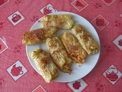 Křupavé kapustové rolky, Rolky