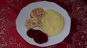 Kuřecí roláda se šunkou a žampiony