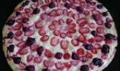 Kynutý ovocný koláč s tvarohem, Koláč s jahodami a třešněmi
