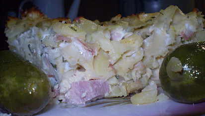 Mišmaš- zapečené bramboro-těstoviny