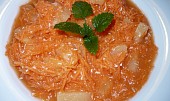 Mrkvovo-ananasový salát, mrkev,dětská jablečná přesnídávka,ananas.kompot,kokos