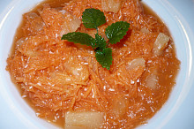 mrkev,dětská jablečná přesnídávka,ananas.kompot,kokos
