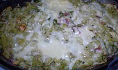 Nudle zapečené s brokolicí a mozzarellou