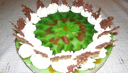 Ovocno-tvarohový dort
