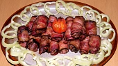 Slaninové závitky s kuřecími játry