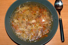 Slepičí polévka s chilli