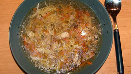 Slepičí polévka s chilli
