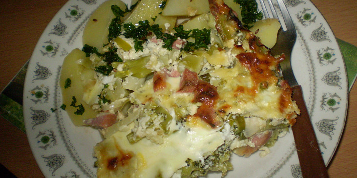 Smetanovo-nivová brokolice (Zapečená brokolice se zakysanou smetanou)