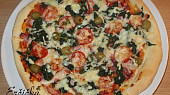 Špenátová pizza