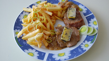 Steak na víně s bylinkovým máslem, Steak na víně s bylinkovým máslem