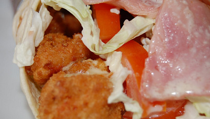 Tortilla s kuřecím masem, Tortila s kuřecím masem