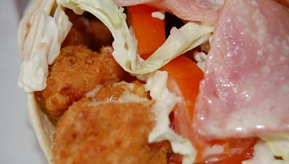 Tortilla s kuřecím masem, Tortila s kuřecím masem