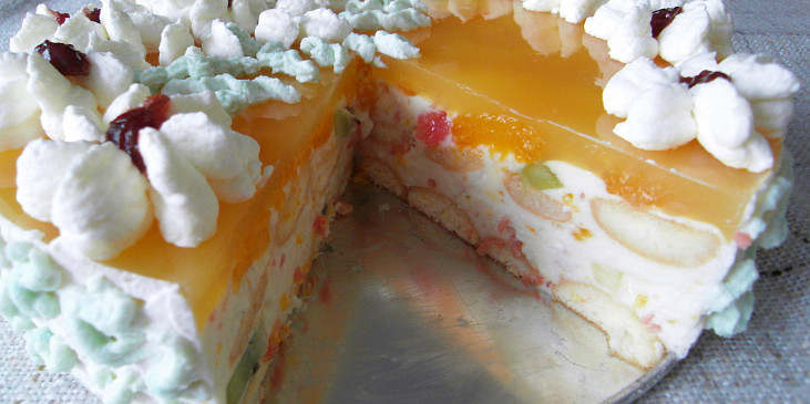 Tvarohový dort - nepečený (dortík nakousnutej... :-))