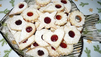 Nejen vánoční linecké vykrajované cukroví