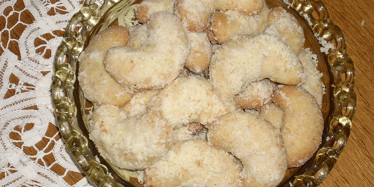 Voňavé kokosové rohlíčky