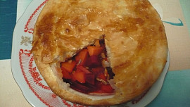 Zapečená polévka z červené řepy