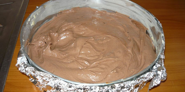 Čokoládový dort s borůvkami
