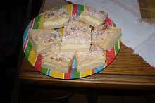 drobenkový tvarohový koláč