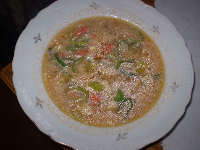 Drůbková polévka s protlakem a smetanou, Drůbková polévka s protlakem a smetanou