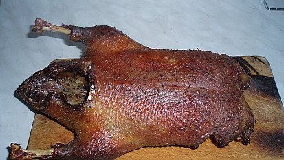 Kachna pečena na medu a tymiánu