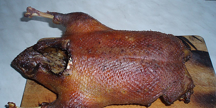 Kachna pečena na medu a tymiánu
