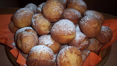 Koblihy (šišky), varianta bez marmelády