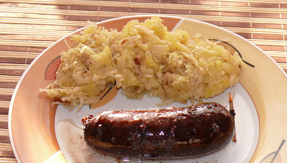 Kočičák (lepenice trochu jinak), Kočičák (lepenice) s pečeným jelítkem